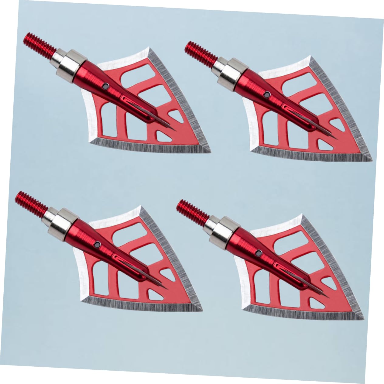 De Puntas Anchas Flechas Possit Cabeza Ancha Fija con Tornillo Fijo Amplio Cabezas Anchas De Acero Inoxidable Puntas De Flecha para con Rojo