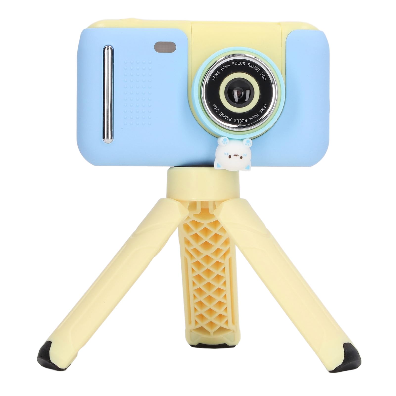 Aparat do Selfie dla Dzieci, Fajna Zabawa Ładowalny Aparat Cyfrowy dla Dzieci 1080P Obiektyw Obracany o 180° dla Dzieci w Wieku 3-10 Lat (32g)