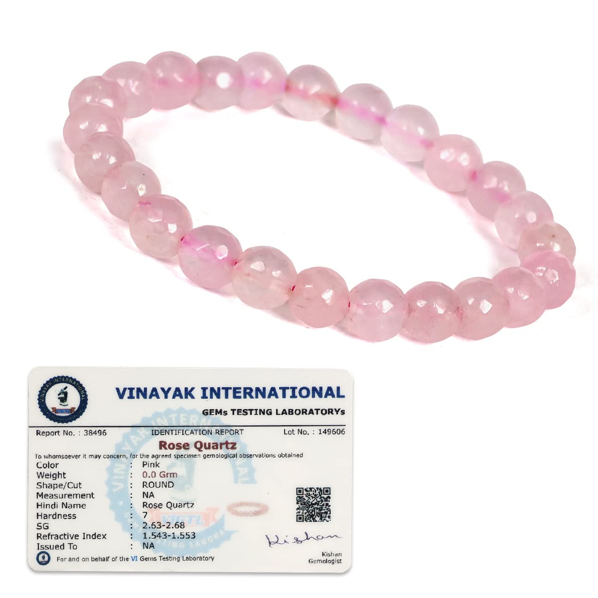 Reiki Crystal Products Certified Rose Quartz Bracelet Crystal Bracelet Diamond Cut 8 mm Stone Bracelet for Reiki Healing and Crystal Healing Stones Bracelet (Color : Pink) (B07GLN3S6B) Amazon Price History, Amazon Price Tracker
