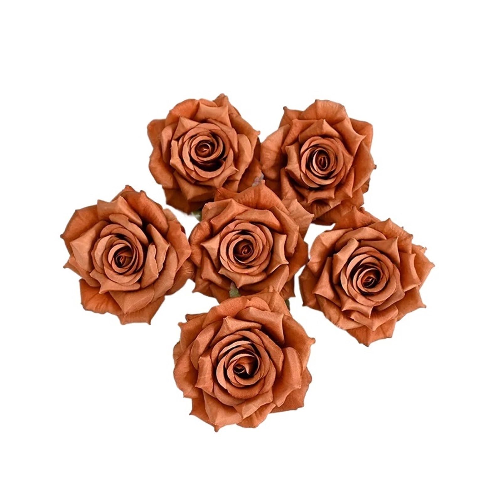 Casetlong 20Pcs Artificial Flower Wedding Arch Floral Arrangement Fake Wall Party Backdrop Decor Wreath(Coffee)