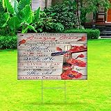 I still Believe in Amazing Grace Corrugated Plastic Decorative Yard Sign with Metal H-Stakes Patriot