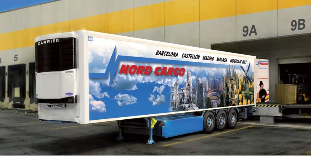 Italeri- Reefer Trailer Maquette Plastique à Assembler, I3904, Blanc, Centre