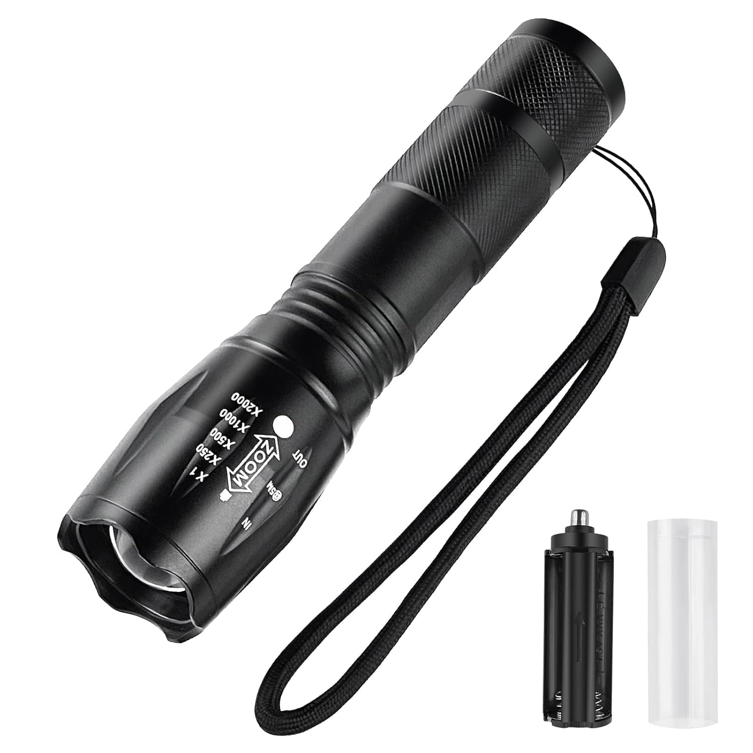 CHIPAR Rechargeable LED Tactical Flashlight with Zoom Focus | High Power Aluminum Alloy Torch | 5 Lighting Modes | Waterproof Handheld Flash Light for Camping, Hiking, Emergency & Outdoor Use-image-11