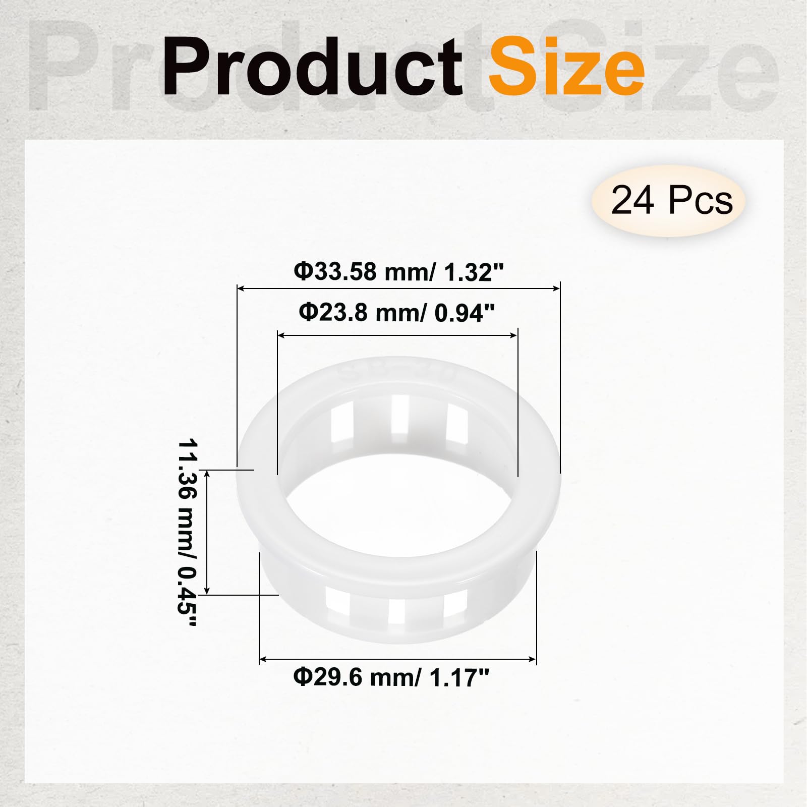 PATIKIL 24pcs Wire Grommet - Image 2