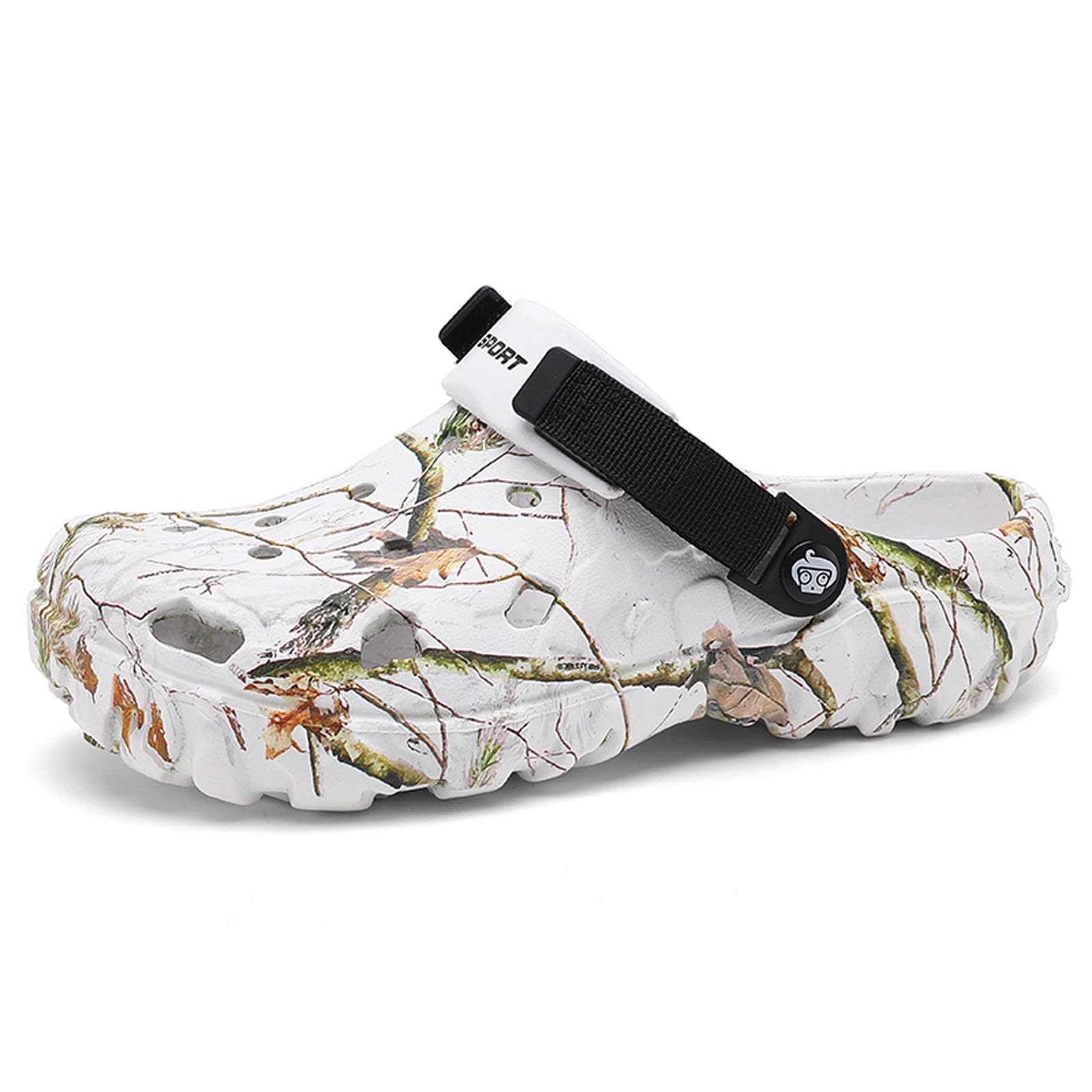 SECHRITE Men's Clogs Athletic Sports Outdoor Sandals Water Beach Shoes Slippers Sandals Lightweight Comfortable Breathable with Adjustable Back Strap