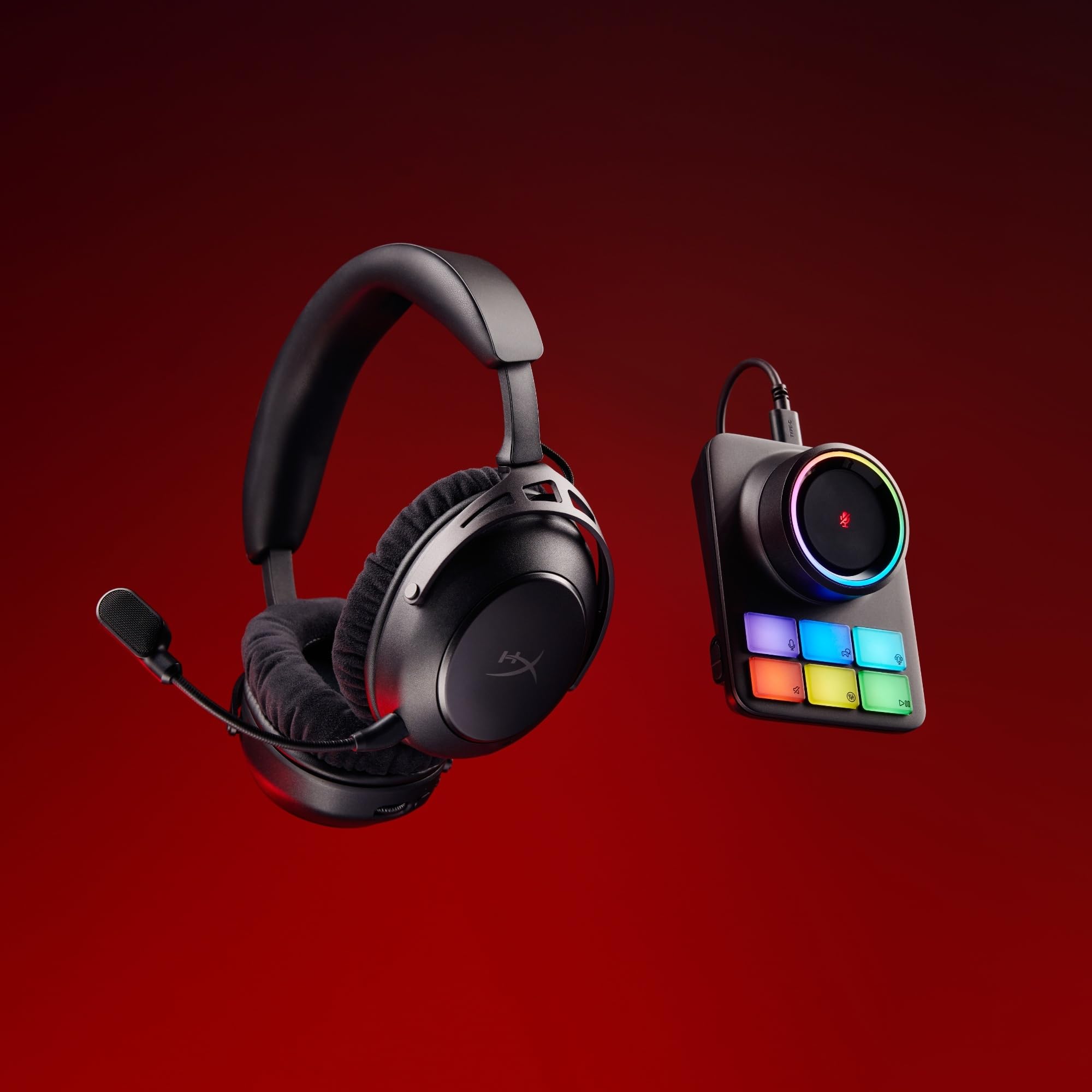 HyperX Cloud Alpha 2 Wireless, Casque Gaming sans Fil, 250h d’autonomie, Bluetooth, Station RGB, Haut-parleurs Double Chambre 53 mm, Micro détachable,Compatibilité PC PS5 PS4 Switch Mobile, Noir