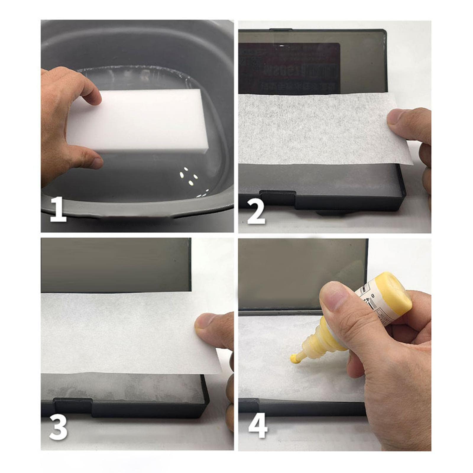 Lot de 5 palettes de peinture humides pour garder votre peinture humide pour modélisme, lot A
