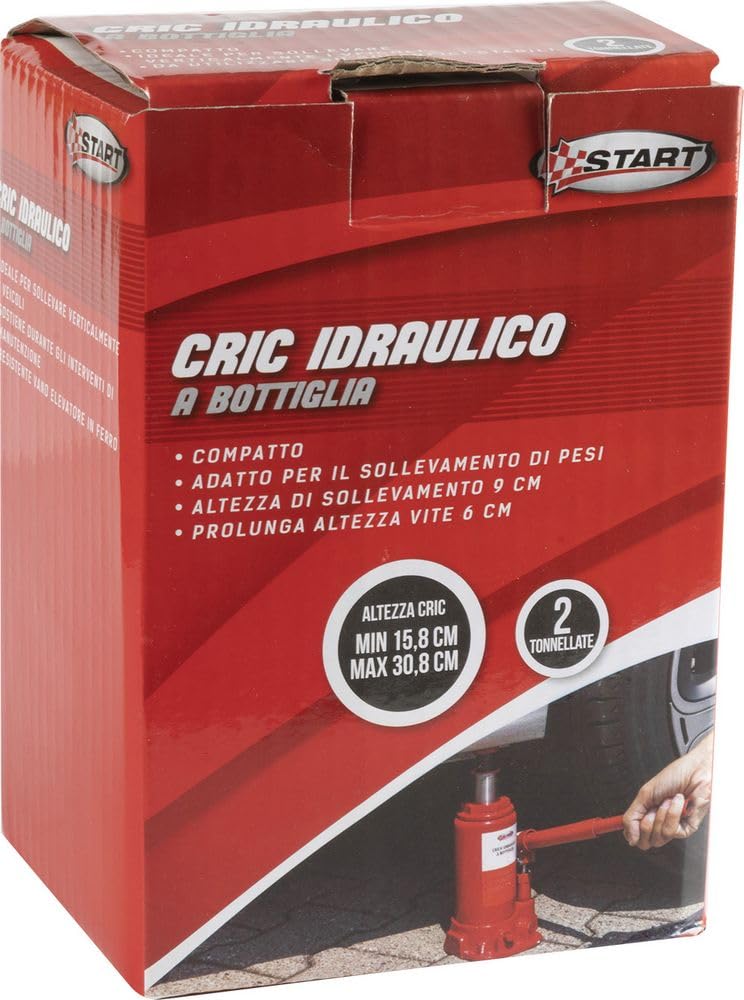 Start Porte-bidon hydraulique 2T - Compact et Robuste pour Les urgences | Hauteur réglable pour Les Voitures et Les véhicules légers