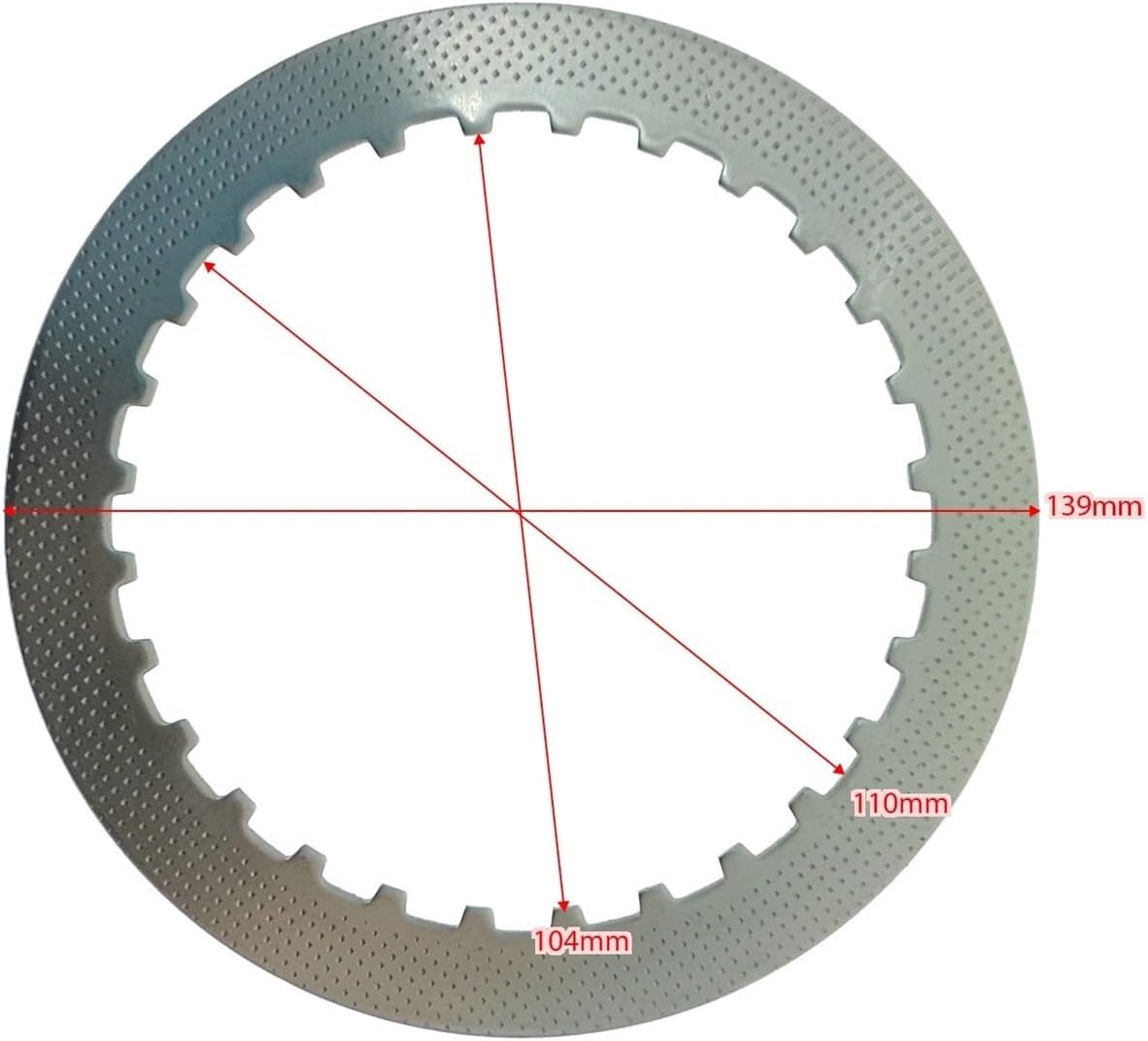 Universal Motorcycle Clutch Friction Steel Plates Suitable For GN250 I GW250 GZ250 VL250 TU250 DR250S SW-1 GW GZ GN TU(Steel Disc - 4 pcs)