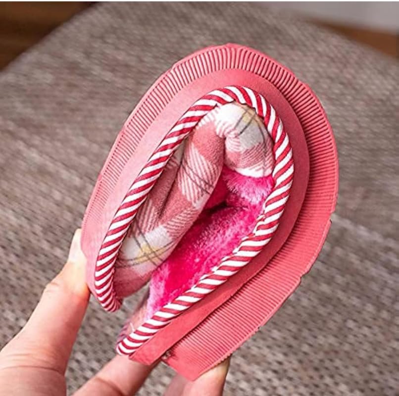 Image of Wolvesden Home Flip-Flops & Slippers Indoor Non-Slip Soft Fur Flip Flop Slides And Slippers Cute Flip Flops for Women