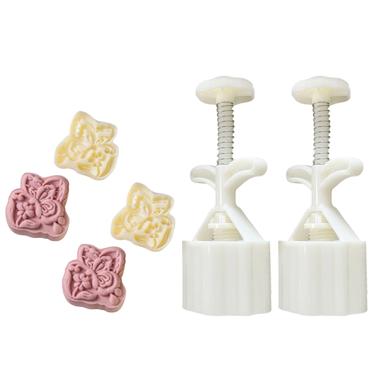 MALSSE Desserts Mold Pastries Tool Hand Press Cookie Dessert Cutter Baking Tool for MidAutumn Festival Easy Use Desserts Maker