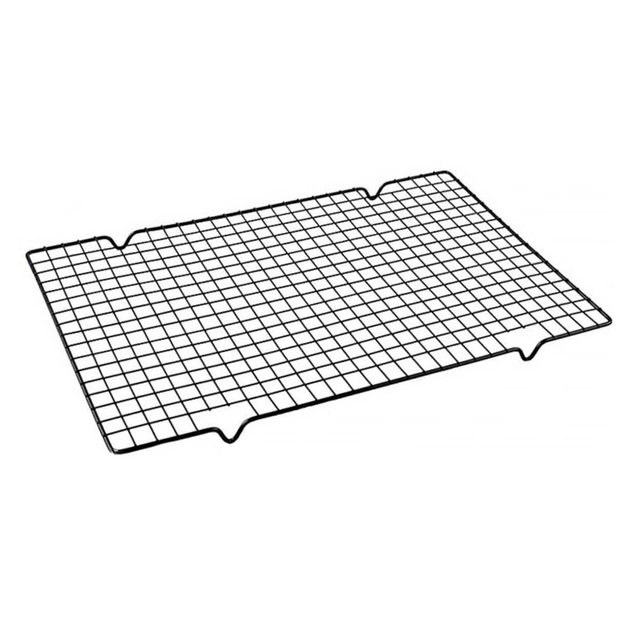 VICASKY Outdoor Non Stick Barbecue Net and Cooling Grate Multi Purpose Iron Rack for Grilling and Baking for Cakes Cookies and Hot Dishes Versatile Kitchen Tool for Home