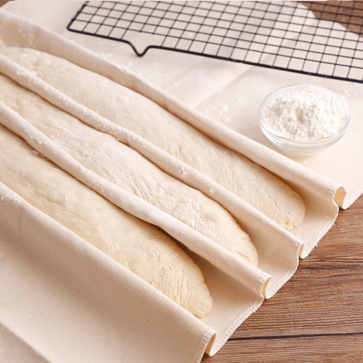 Mobestech Brotfermentiertes Tuch Leicht zu Verwenden und Platzsparend aus Baumwolle Backzubehör für Professionelles Backen Geeignet zum Brotbacken