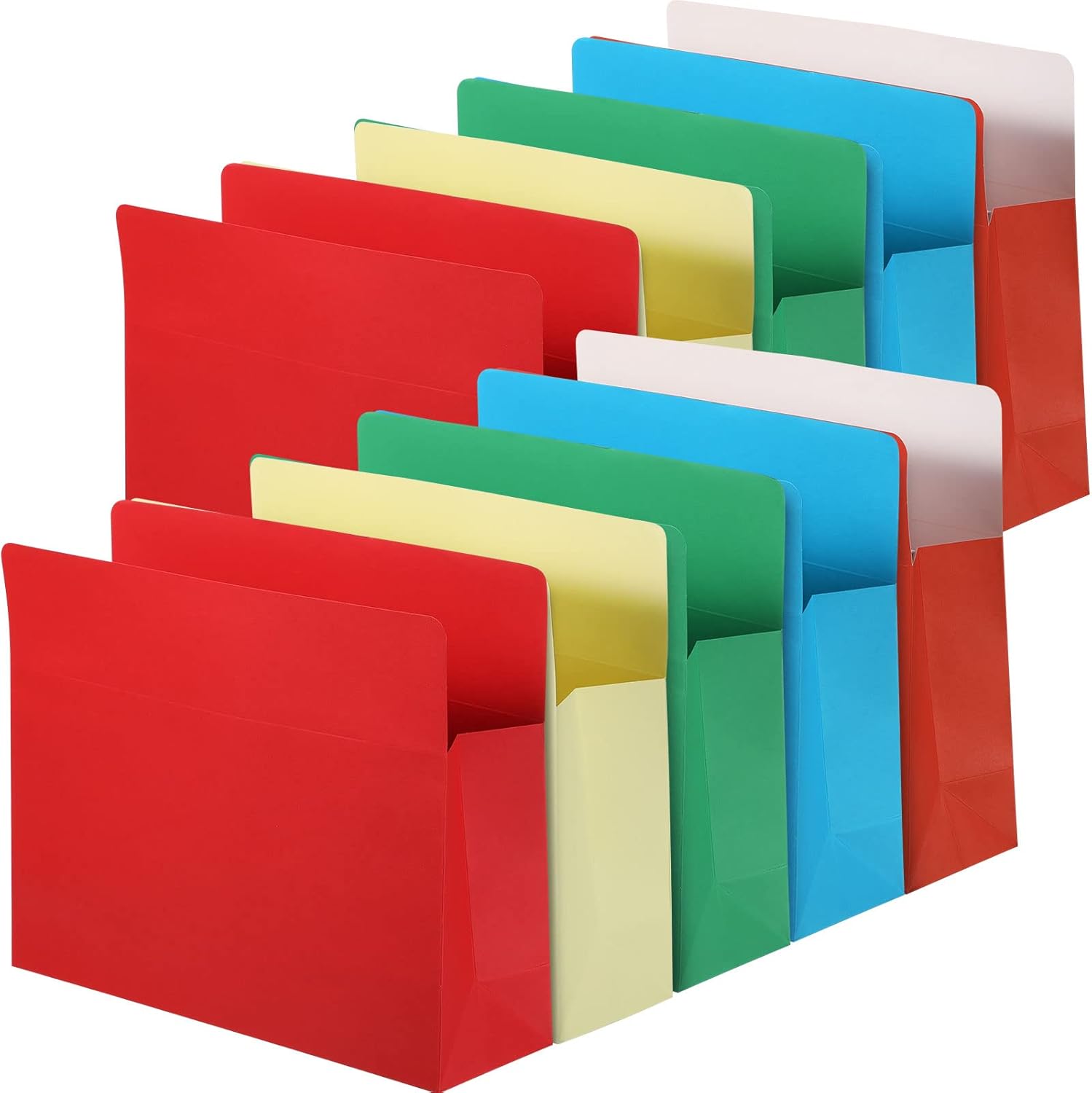Kosiz 50 Pack Expandable File Folders 3.5 Inch Letter Size