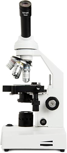 Miniatura 9 de Celestron Celestron Labs - Microscopio compuesto de cabeza monocular - Aumento de 40-2000x - Etapa mecánica ajustable - Incluye 2 oculares y 10