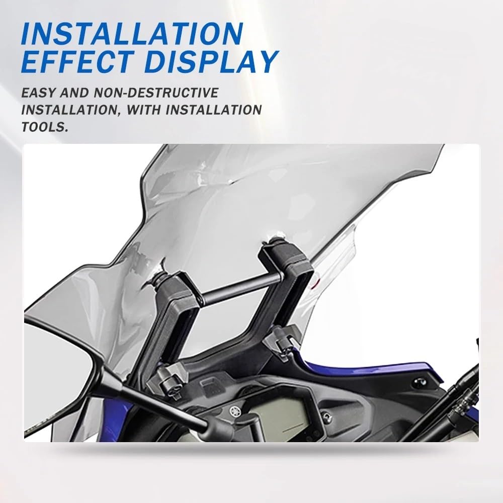 Supporto telefono bicicletta Per Tracer 700 7 GT 7GT Per Tracer700 GT Per Tracer7 GT 2023-2025 Piastra di navigazione GPS per moto Staffa Supporto per telefono