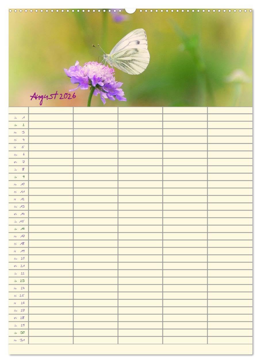Der Naturgarten Familienplaner (hochwertiger Premium Wandkalender 2026 DIN A2 hoch), Kunstdruck in Hochglanz: Dieser Familenplaner bietet die ... durch das ganze Jahr. (CALVENDO Natur)