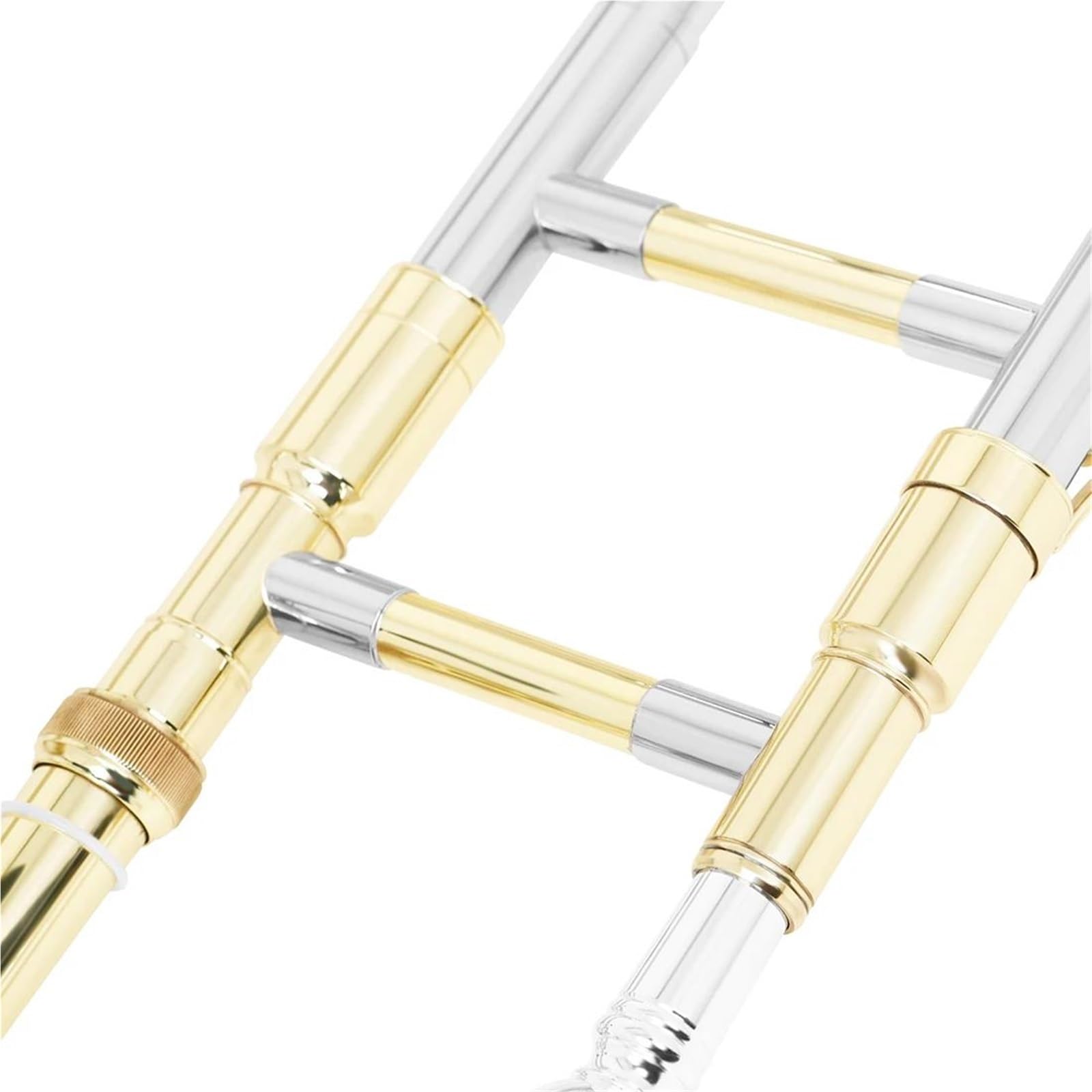 Professionelles B-Tenorposaune-Blechblasinstrument Mit Koffer Und Reinigungstuch Profiposaune