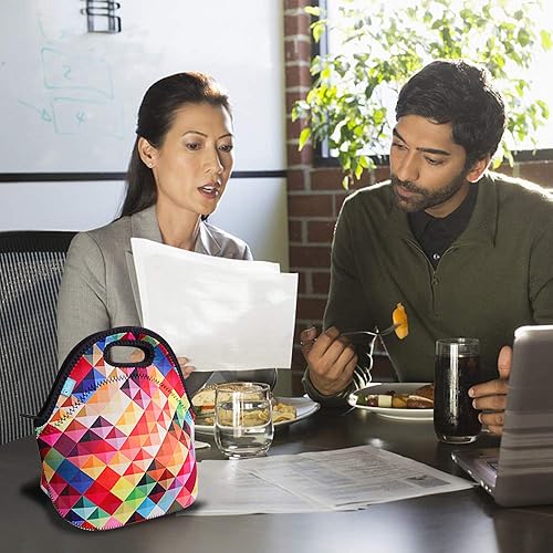 Vista 32 de Lonchera con material de neopreno fino, impermeable, para picnic, para mamá (ZYX-00079A)