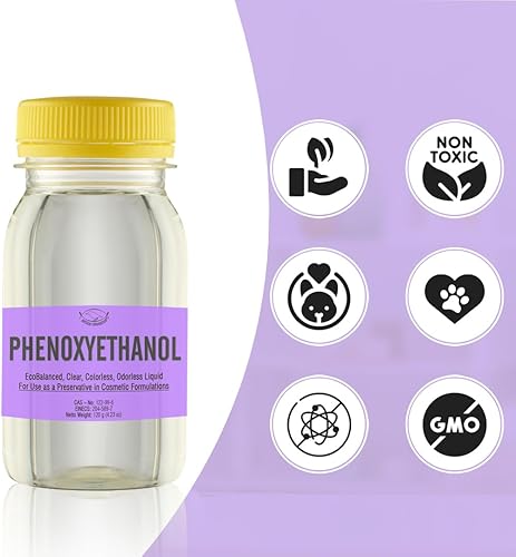 Miniatura 7 de PHENOXYETHANOL - Líquido EcoBalanced, transparente, incoloro e inodoro, para cosméticos caseros y otros proyectos de manualidades, conservante - 120