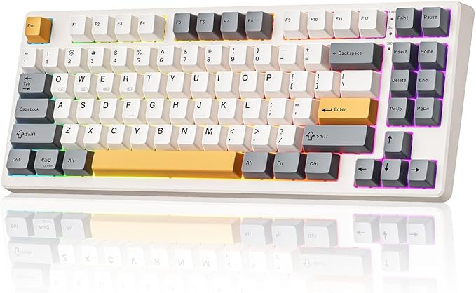 Teclado Mecánico Inalámbrico Kisnt KN85 75% RGB Hot-Swappable miniatura 2