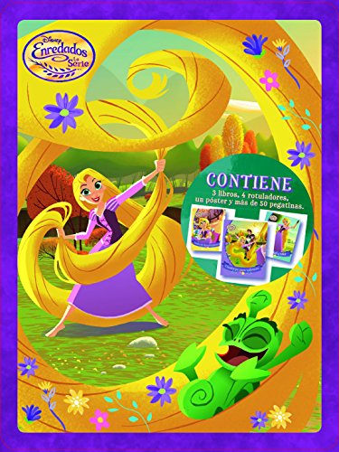 Enredados. La serie. Caja met�lica: Contiene. 3 libros, 4 rotuladores, un p�ster y m�s de 50 pegatinas (Disney. Enredados)