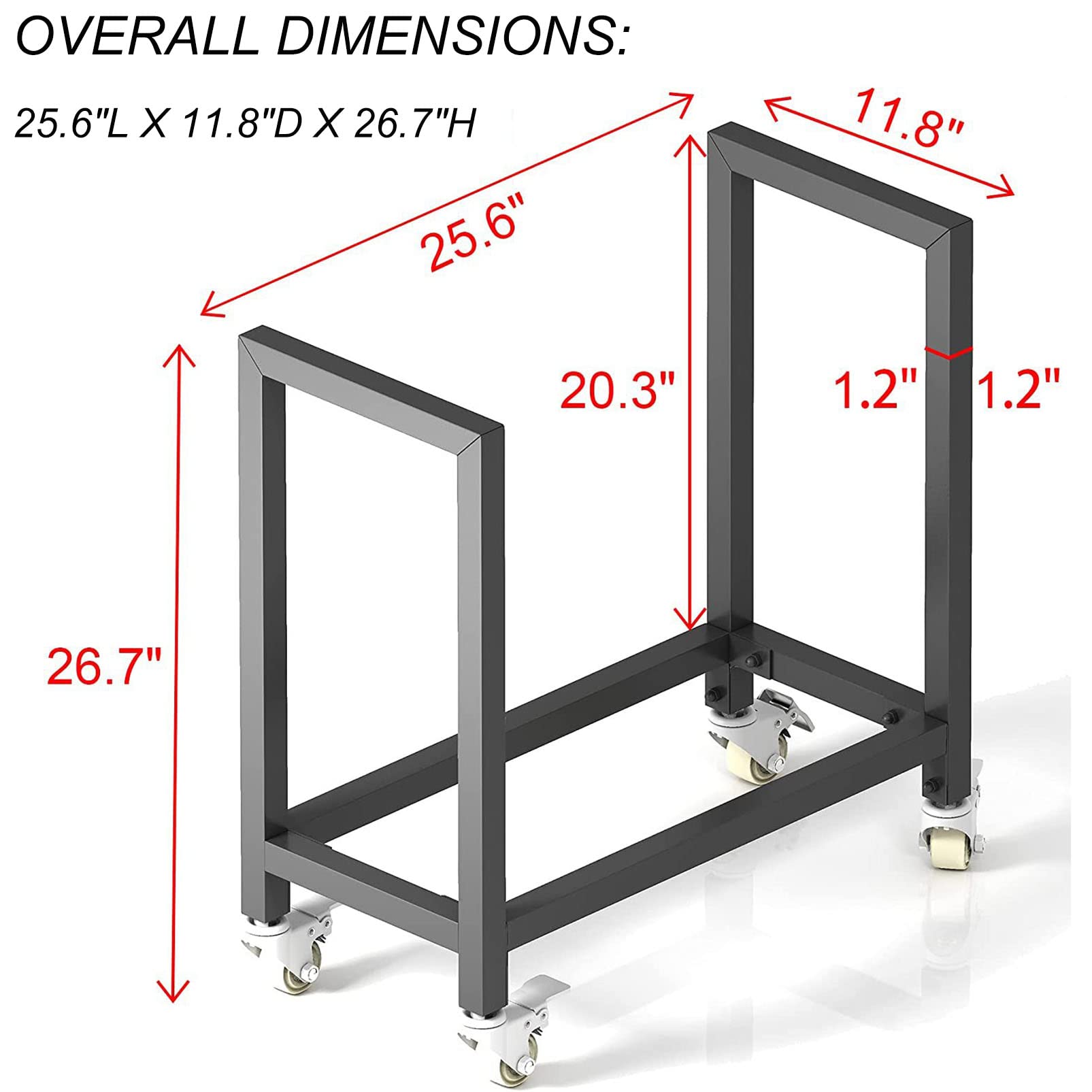 VEVOR Rack Legna Da Ardere Esterno 244x122 Cm - Scaffale Acciaio Nero Con Copertura PVC, Capacità 590 Kg - Foto 9