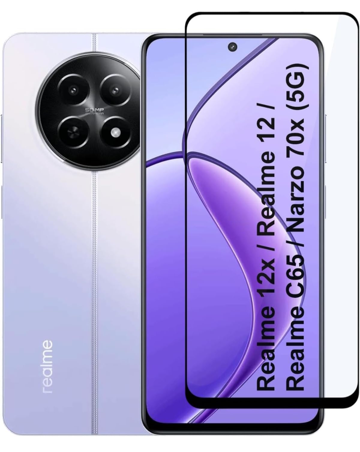 ENAYA MART EXTRA HARDNESS Edge To Edge Screen Protector Tempered Glass For Realme Narzo 70X 5G With Easy Self-Installation Kit (B0D9QMXXB6) Amazon Price History, Amazon Price Tracker