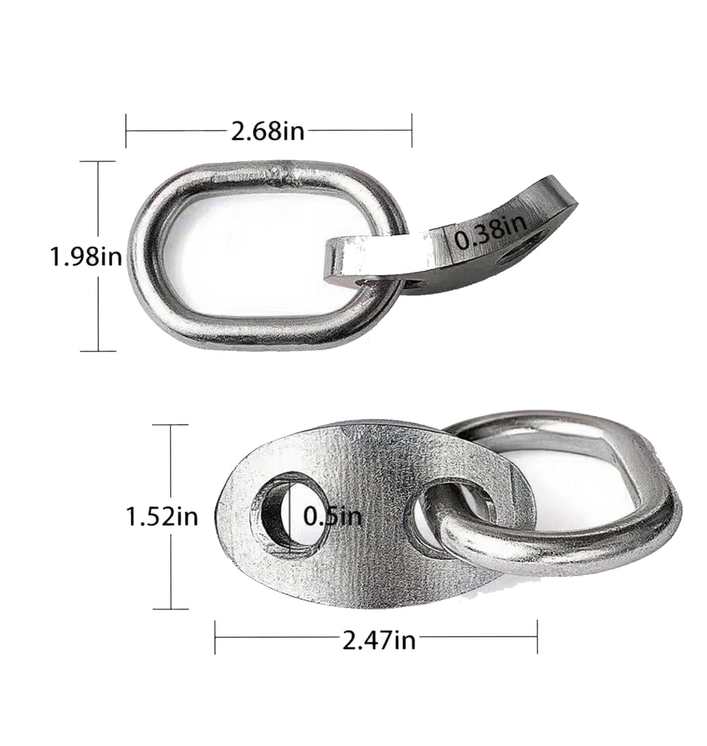 Catena di sollevamento del motore da 86 cm con carico massimo di 0,5 kg con set di staffe di sollevamento motore 7100, capacità 2,5 kg per l'uso con livellatori di carico e imbracature di sollevamento