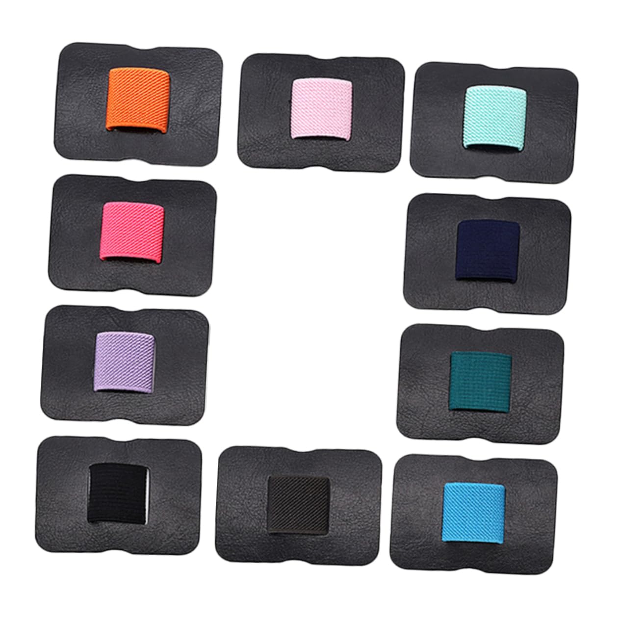 NUOBESTY 50stücke Selbstklebende Stift Und Kabelhalter Für Notizbuch Und Tablet Elastischer Pen Organizer Verschiedenen Farben Für Büro Und Schule