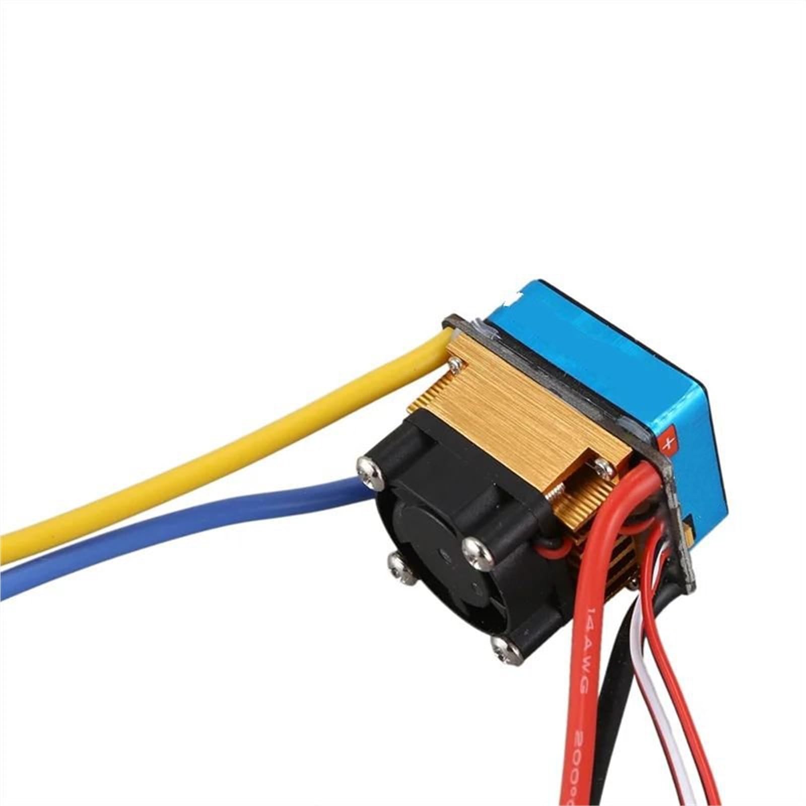 Per AA02 480A Motore Singolo ESC Spazzolato Impermeabile Con Ventola Raffreddamento 2-4S 3 Modalità 5V/3A BEC RC Modello Auto Accessorio Ricambio ESC RC