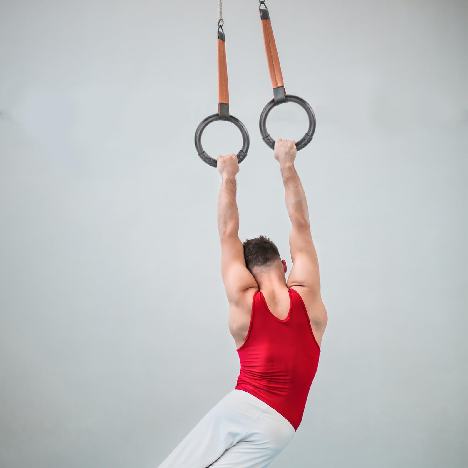 Anillos 1 Par Negros Abs de Gimnasia para Entrenamiento en Casa