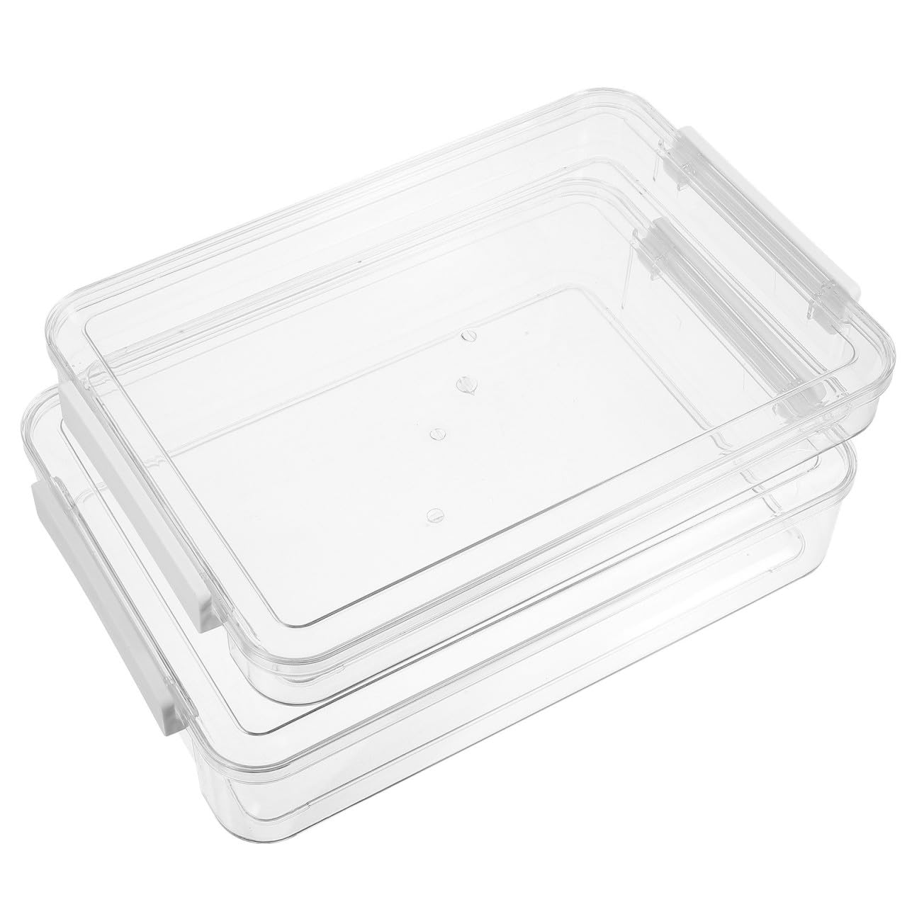 2 Stück Transparente Dokumentenbox aus Pet, Große Aufbewahrungsbox