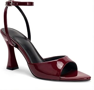 Gold Heels for Women Comfortable Sexy Pointed Open Toe Ankle Strap Block 3.5 Inch Heels Sandals Elegant Wedding Shoes for Bride.