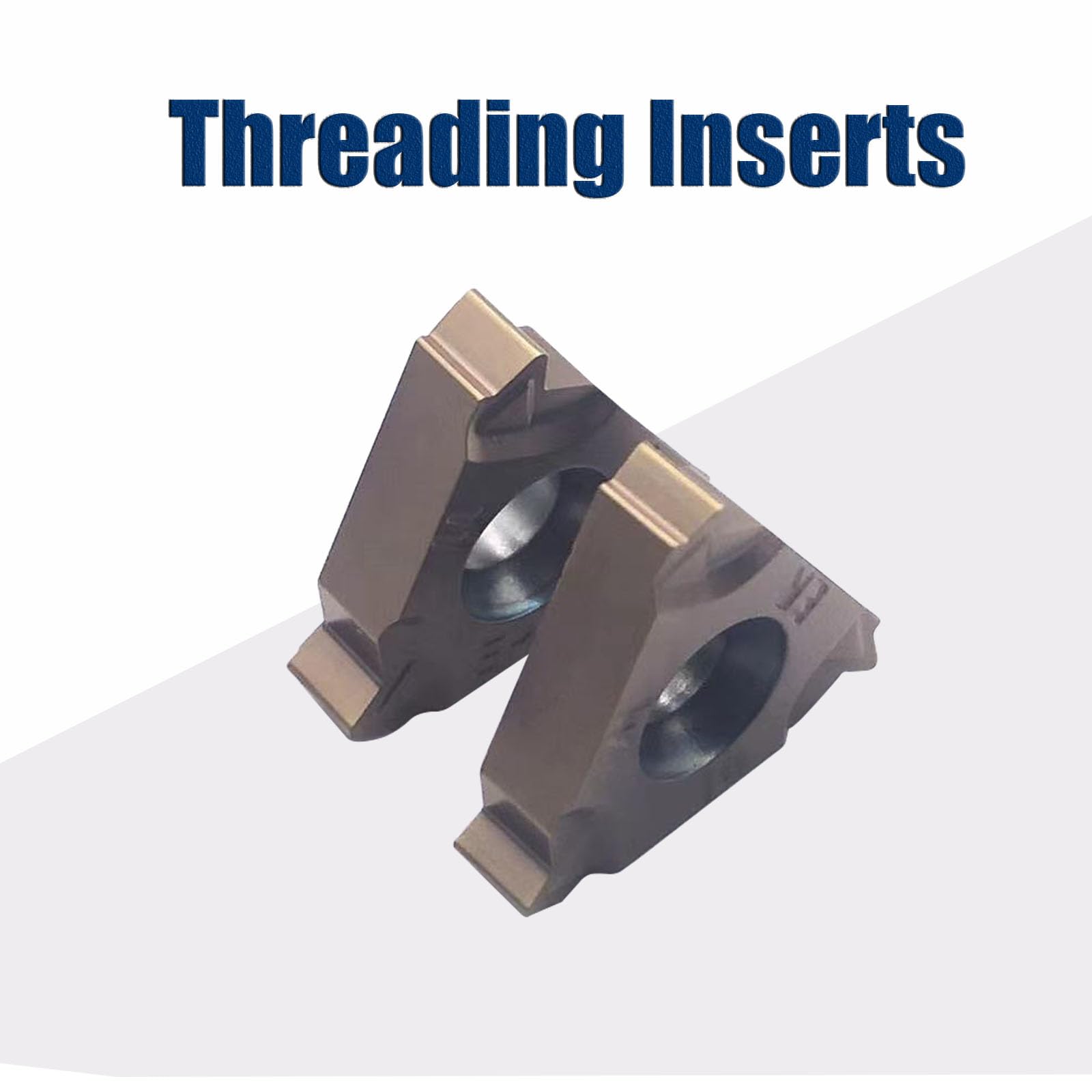 LAHDYFHOE 10PCS 16ER Lathe Threading Inserts 16ER External Threading Insert Carbide Inserts for External Thread Turning Tool Holders for Stainless Steel (10pcs 16ER11W)