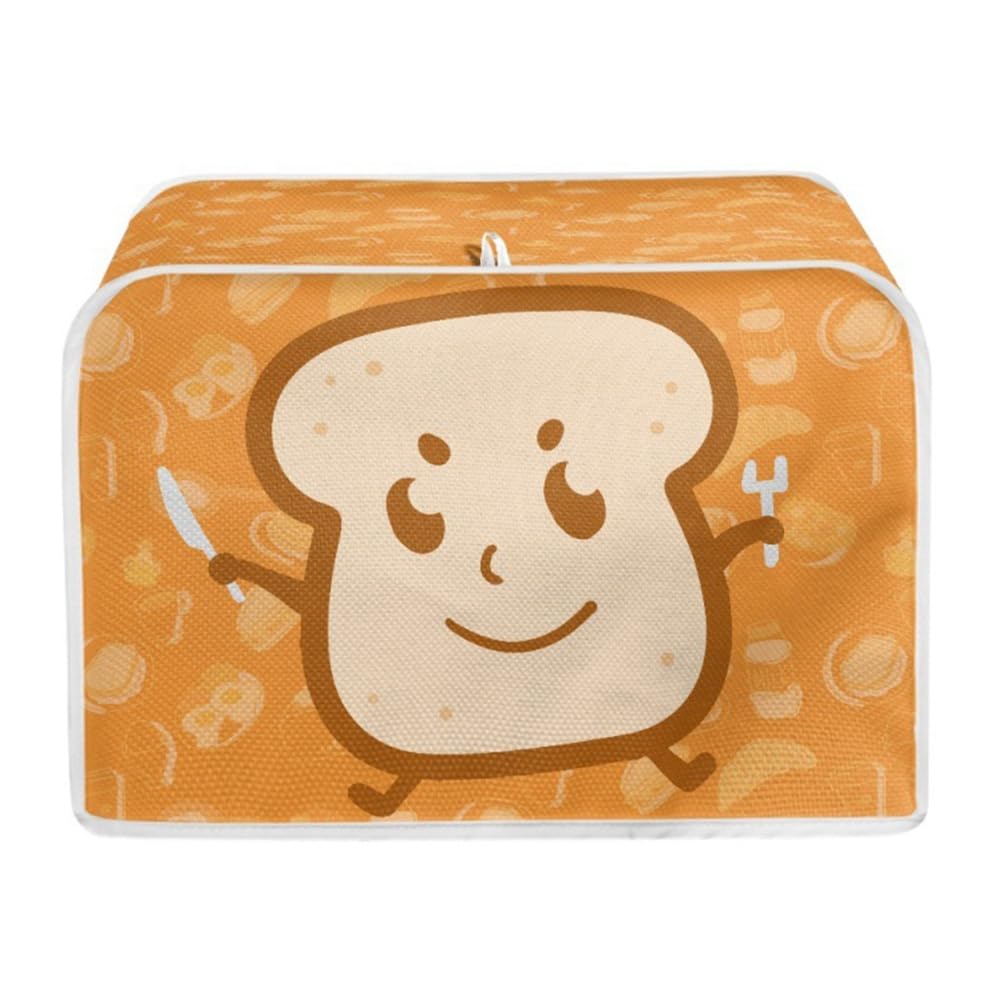 Tassteen Toaster Protective Cover Cartoon Printing Bread Machine Dust Cover Small Home Appliance Toaster Dust Cover S