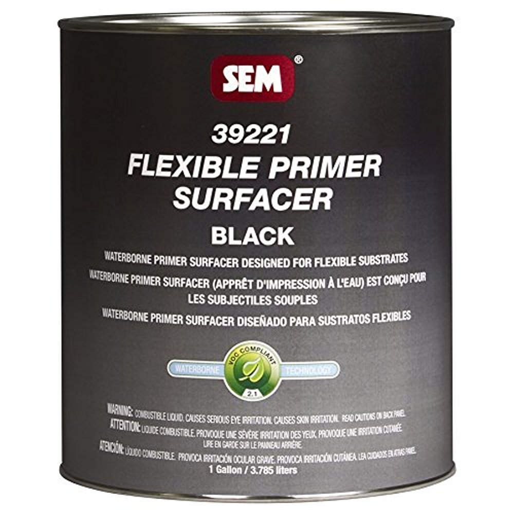 SEM 39221 Black Waterborne Flexible Primer Surfacer - 1 Gallon