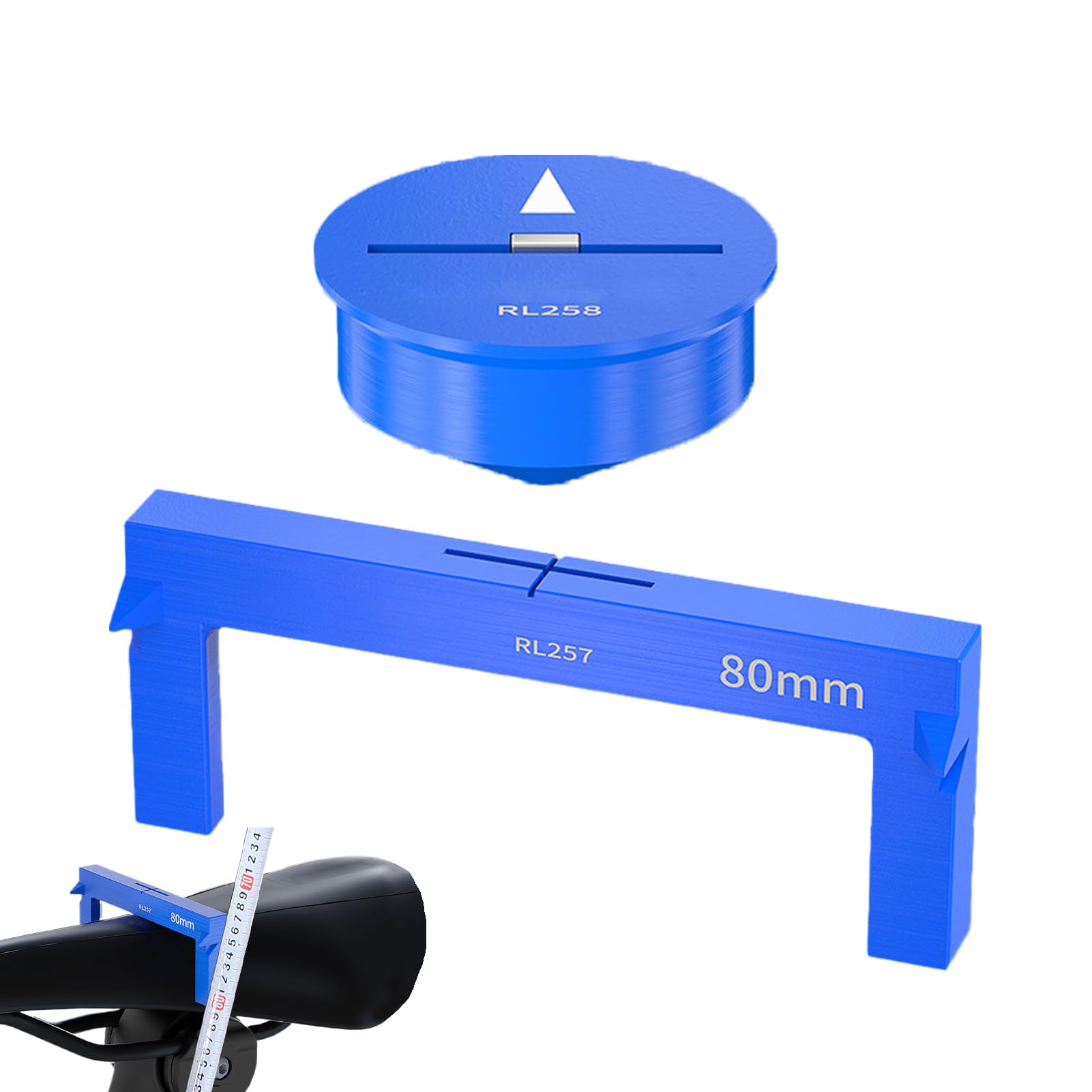 Risk Saddle Height Measuring Tool - Precision Magnetic Saddle Adjustment Device | Ideal for Mountain Bike, Road Bike and Outdoor Cycling