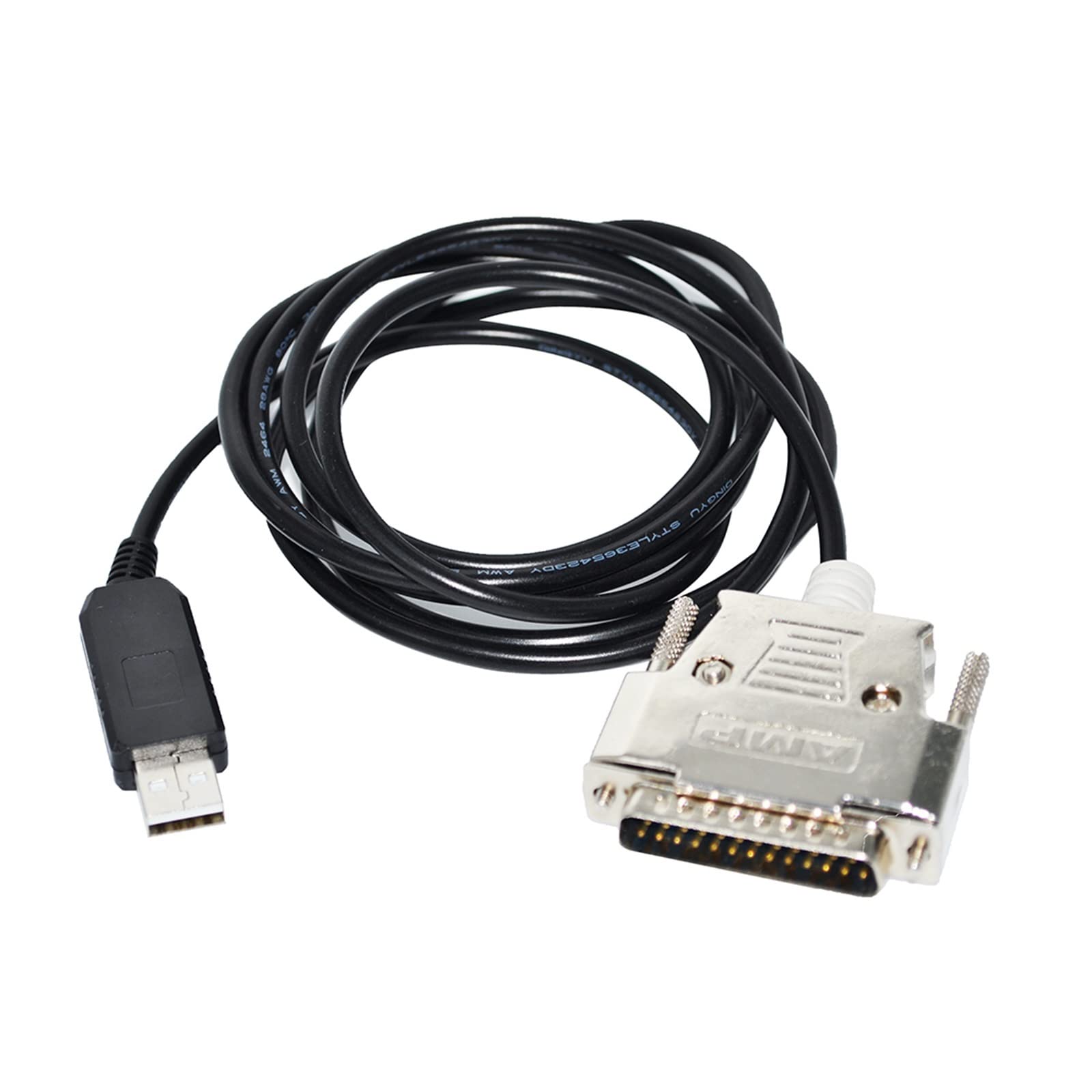 Milkweed FTDI FT232RL USB to DB25 D-SUB 25PIN Male Connector RS232 Adapter Converter Null Modem CNC Programming Cable Fit Fit Compatible Roland XY-RS-34 (Size : 1.8M, Color : FT232RL Chip)
