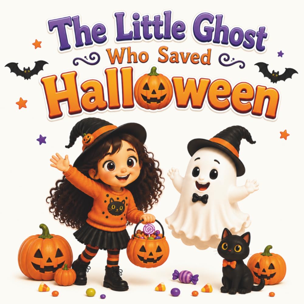 The Little Ghost Who Saved Halloween: A Spooky Fun Story for Kids with Pumpkins, Ghosts, and Trick-or-Treating Ages 3-12