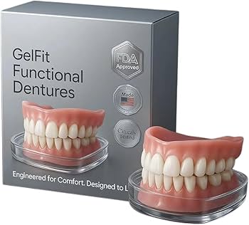 未使用入れ歯・義歯　上の総入れ歯 Amazon.co.jp: ワンタッチ付け歯 シリコン入れ歯セット 笑顔に自信を