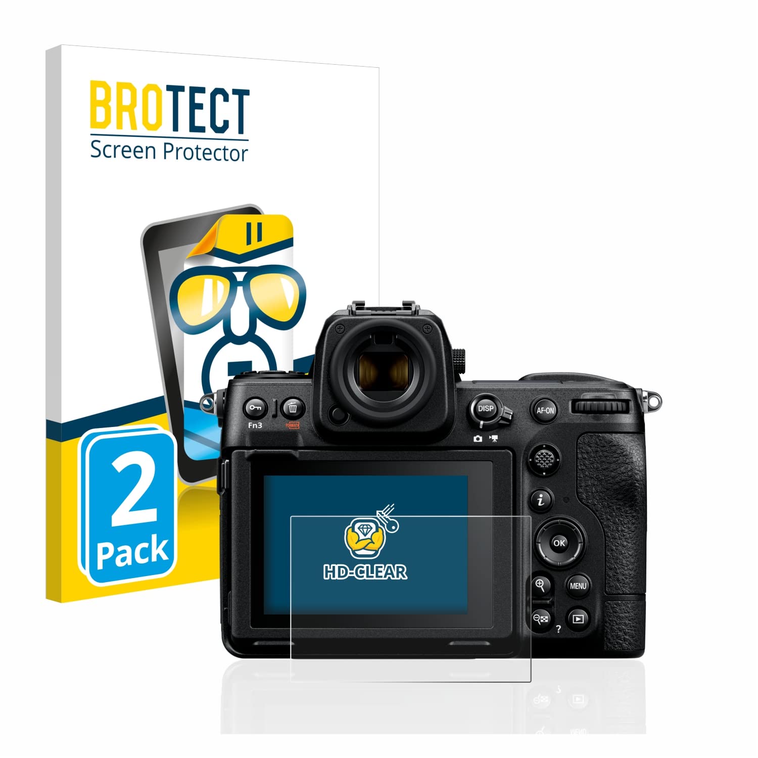 Pellicola Protettiva Brotect Per Nikon Z F, 2 Pezzi, Trasparente Anti-impronta, Anti-graffio, Installazione Senza Bolle, Prodotta In Germania, Con Adesivo In Silicone