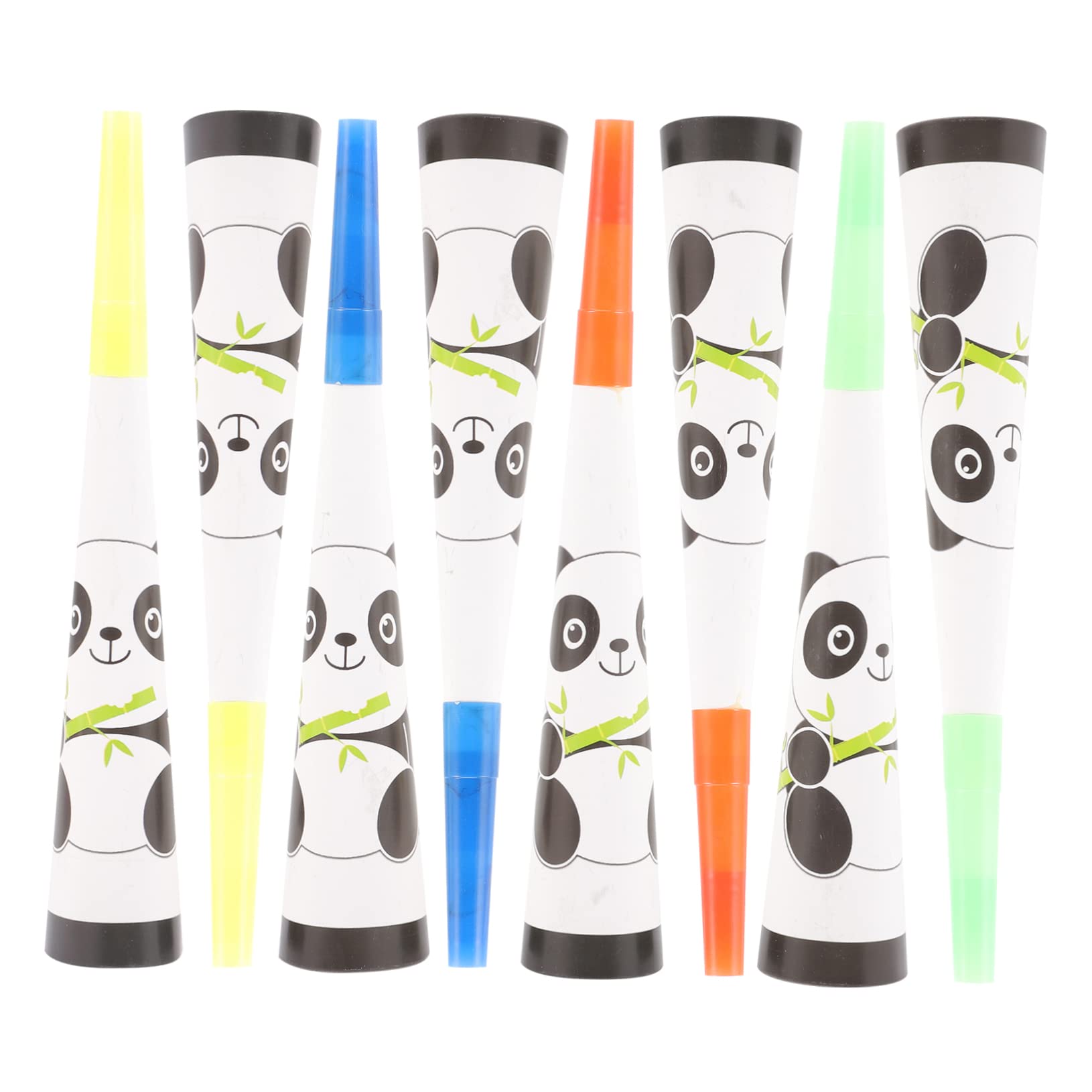 Toddmomy Kids Birthday Party Trumpet 9 Pcs Football Themed Paper Trumpets Sports Meeting Cheering Toys