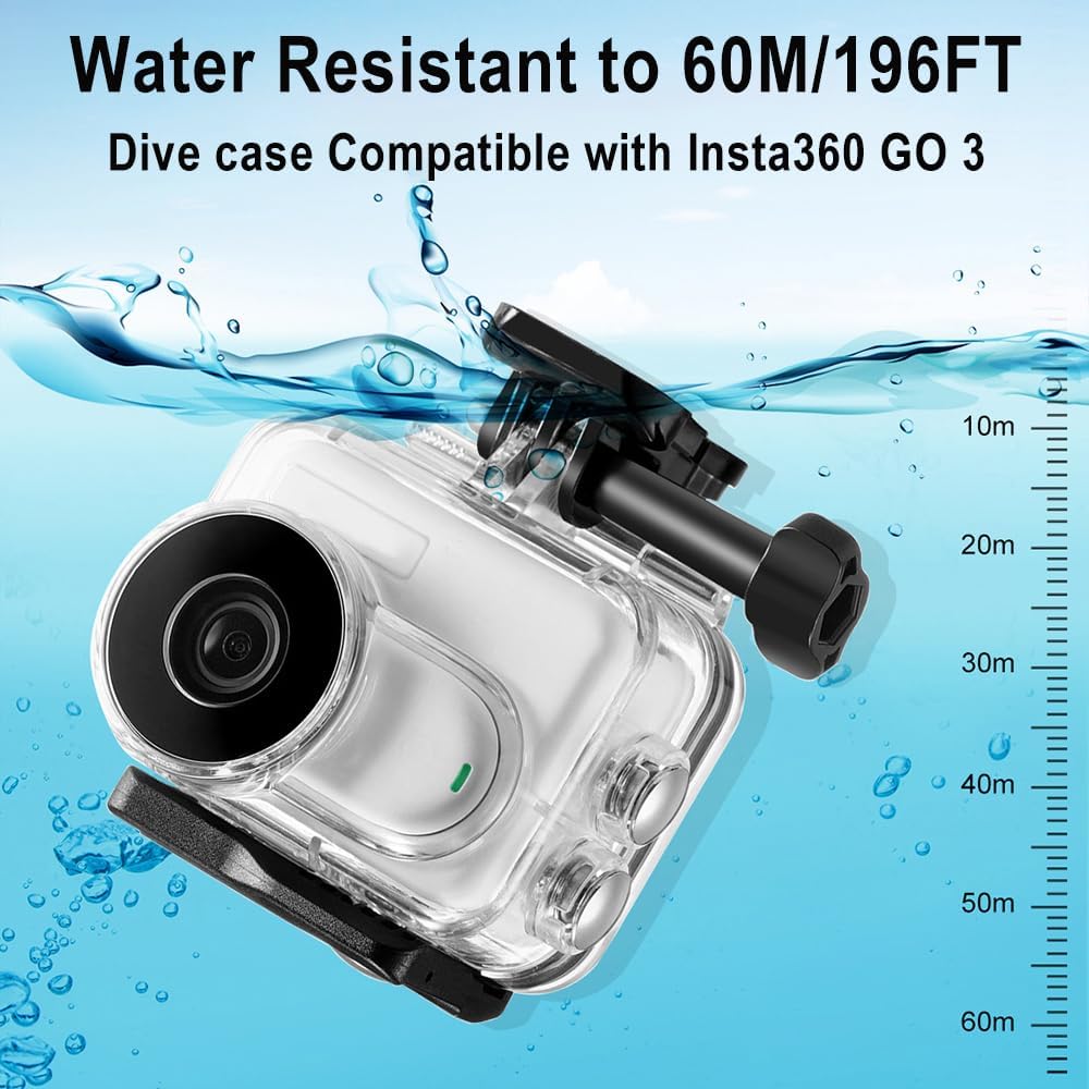 Waterproof Case for Insta360 GO 3 Camera