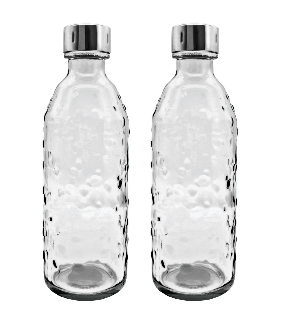 SodaBär Glasflasche (Doppelpack) für Wassersprudler (SodaStream*,Aarke*,uvm.) 0,7 l mit TWIN SECURE, Transparent