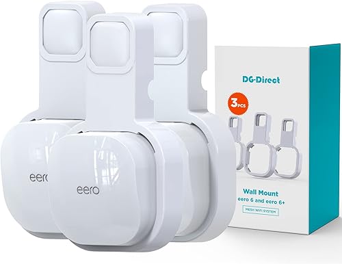 Soporte de pared para eero 6 sistema Wi-Fi de malla soporte para extensor eero 6 el soporte de pared de salida más simple sin cables desordenados