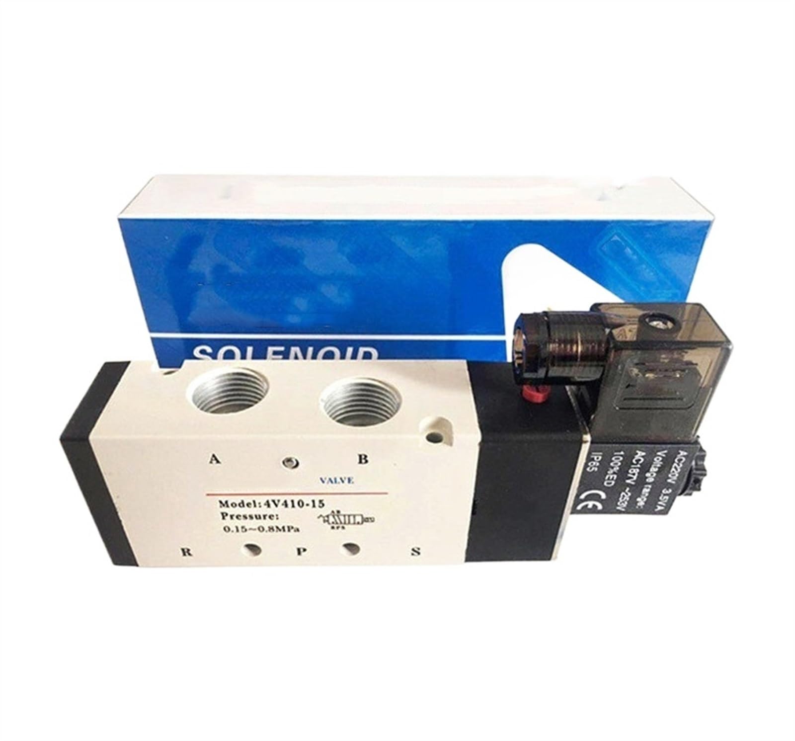 Electroválvula neumática 4V210-08 4V310-10 4V110-06 4V410-15(4V110-M5 AC220V)