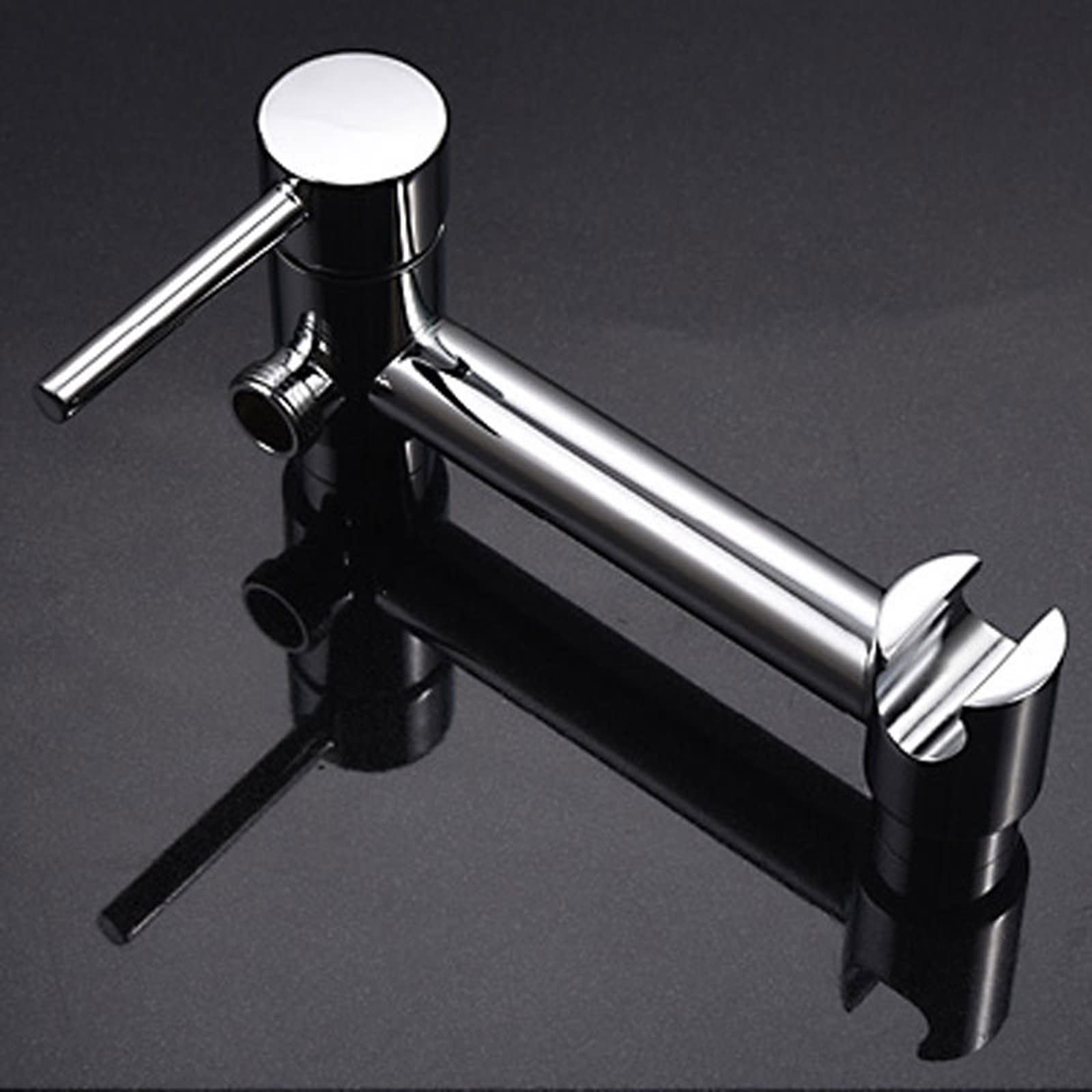 Rociador de Mano for Inodoro Rociador de Pañales de Tela for Bebés de Latón for Agua Fría y Caliente Grifo Portátil con Manguera for Lavado Femenino, Lavado de Mascotas, Fácil de Instalar, Cromo,Mangu