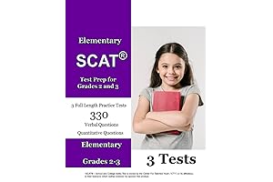 Elementary SCAT(R) Test Preparation: Practice Tests for Students in Grades 2 and 3