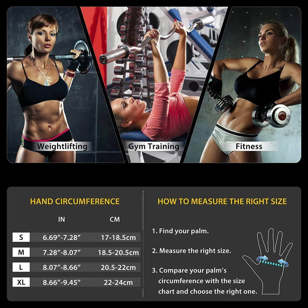 Guantes de entrenamiento sin dedos para hombres y mujeres, guantes de levantamiento de pesas con muñequeras, soporte para entrenamiento de gimnasio, protección completa de la palma (color: azul